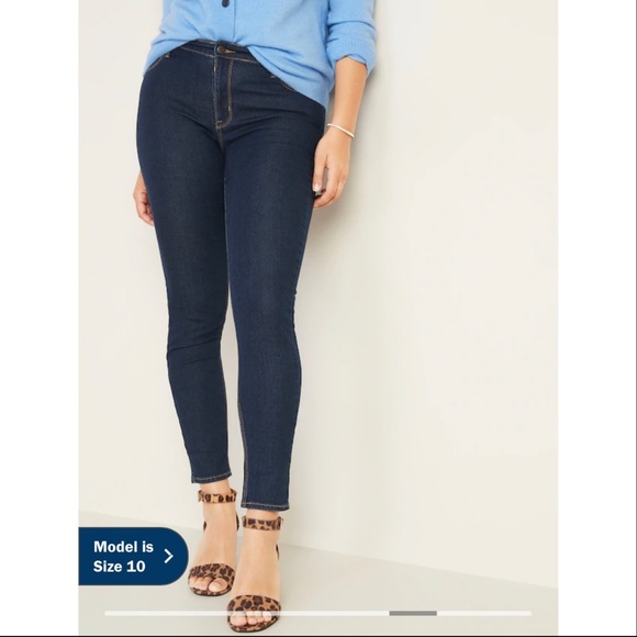 💥 SPRING CLEANING SALE | NEW Old Navy Mid-Rise Dark-Wash Super Skinnys - Picture 3 of 8